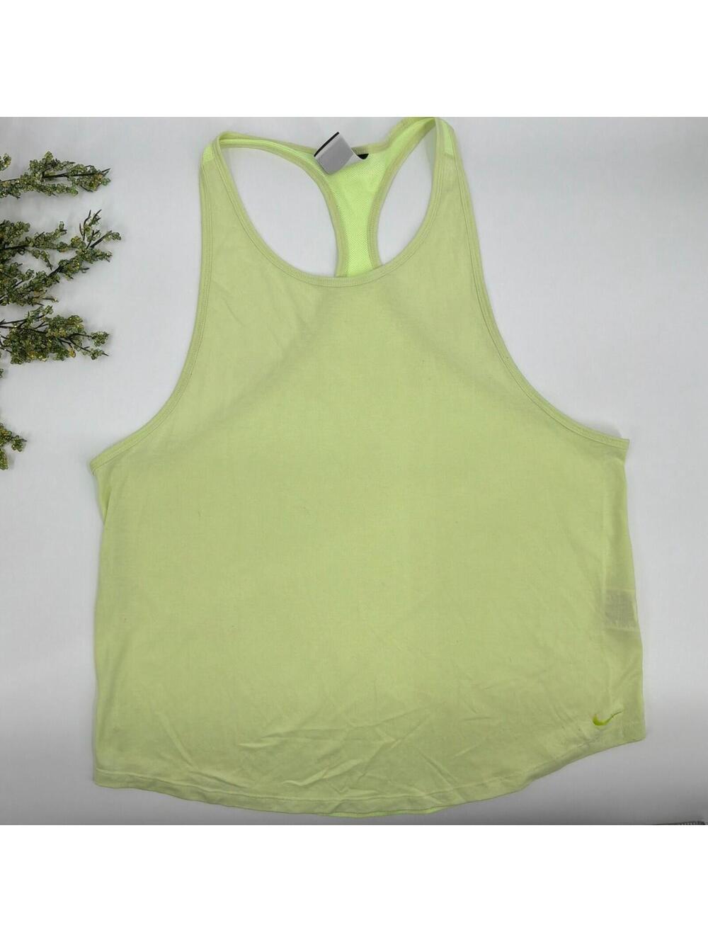 Nike Racerback Tanktop Light Green Workout Top Women’s L/xl
